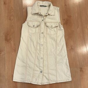 Zara Denim Dress cream, color size extra small